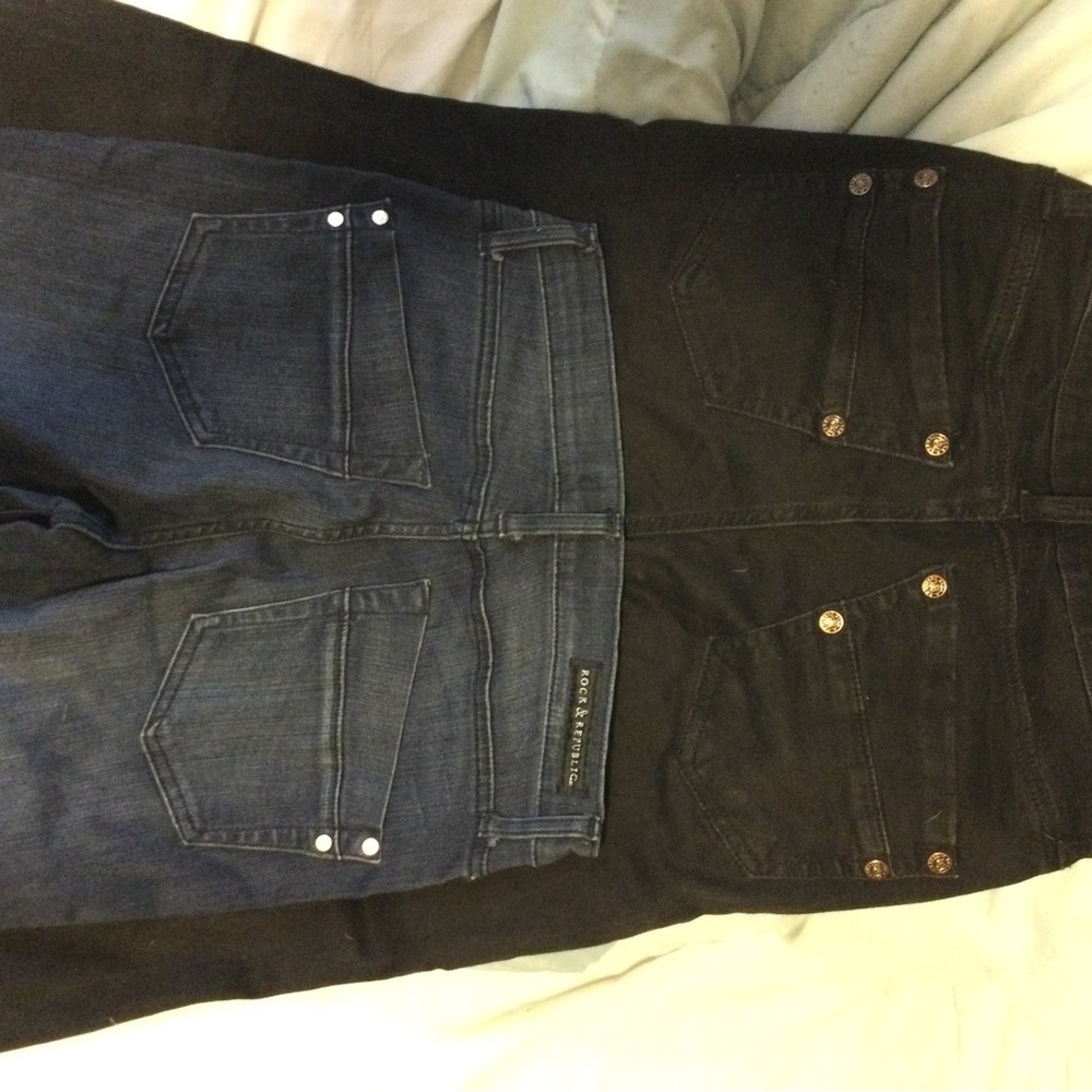 Rock & Republic Women’s Kashmiere Jeans (2 pair) size 8